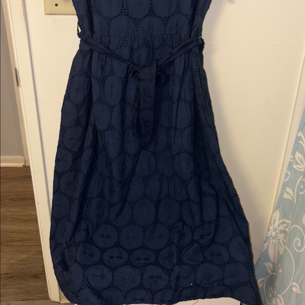Blue Eyelet Dress